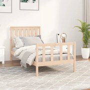 vidaXL Cama sem colchão 100x200 cm madeira de pinho maciça