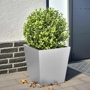 vidaXL Vaso/floreira de jardim 40x40x40 cm aço galvanizado