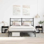 vidaXL Armário de Cabeceira 2 pcs Carvalho preto 40 x 30 x 40 cm