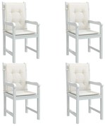 vidaXL Almofadões lombares p/ cadeiras 4pcs 100x50x4cm mesclado tecido