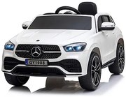 MERCEDES-BENZ GLE 450 Carro elétrico para crianças 12v, módulo de música, assento de couro, pneus de borracha EVA Branco