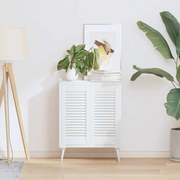 vidaXL Portas de armário 2 pcs design de persiana 61,5x29,5 cm branco