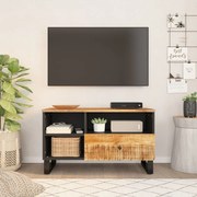 vidaXL Móvel de TV 80x33x46 cm mangueira maciça/derivados madeira