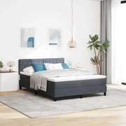 Cama Box com Colchão vidaXL Cinza Escuro 140x190 cm Veludo