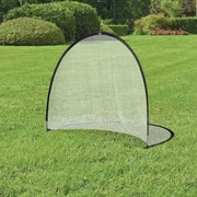Baliza de futebol com sistema Pop Up, incluindo saco de transporte e estacas de fixação, 247 x 203 x 201,5 cm, preto e branco