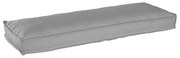 Almofada de Palete para Banco Cinza 120 x 40 x 8 cm em Tecido Oxford