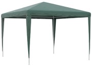 Outsunny Tenda Dobrável 3x3 m Tenda de Jardim para Exterior Campismo e Festas com 4 Orifícios de Drenagem e Estrutura de Aço Verde | AOSOM Portugal