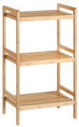 Rack de armazenamento de bambu de 3 camadas SONGMICS para banheiro, cozinha, quarto, 45 x 31,5 x 80 cm, natural BCB073N01