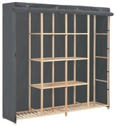 vidaXL Roupeiro 173x40x170 cm tecido cinzento
