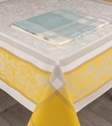 Toalhas de mesa anti nódoas 100% algodão - TOLEDO da Fateba: Azul 1 Toalha de mesa 150x250 cm