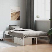 vidaXL Estrutura de cama 120x200 cm metal branco