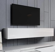 Móvel de TV de Parede/Suspenso AURORA - 180x30x40 cm - Branco/Branco B