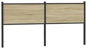 Cabeceira de cama 160 cm derivados madeira/aço carvalho sonoma