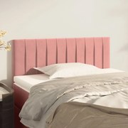 vidaXL Cabeceira de cama veludo 80x5x78/88 cm rosa