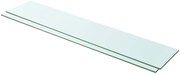 vidaXL Prateleiras 2 pcs 100x20 cm vidro transparente