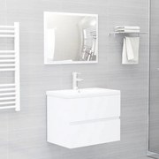 Conjunto de móveis de casa de banho contraplacado branco