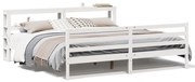 vidaXL Cama sem colchão 180x200 cm madeira de pinho maciça branco