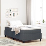 Cama Box vidaXL Cinza Escuro 80x200 cm Tecido Cotelê