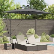 vidaXL Guarda-sol de Bananeira Cantilever Antracite 294 x 200 x 254 cm