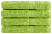 vidaXL Toalhas sauna premium SOLUND 4pcs 80x200 cm 600 gsm verde maça