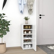 vidaXL Armário para sapatos 32x35x70 cm derivados de madeira branco