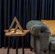 Conjunto de Candeeiros de Mesa KN03 – Castanho – 33 x 33 x 31 cm / 22