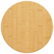 vidaXL Tampo de mesa Ø50x1,5 cm bambu