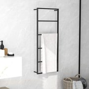 vidaXL Toalheiro 45x10x115 cm aço preto