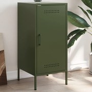vidaXL Aparador 36x39x79 cm aço verde azeitona