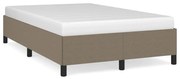 vidaXL Estrutura de cama sem colchão 120x190cm tecido cinzento