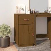 vidaXL Armário de secretária 40x50x75 cm pinho maciço castanho mel