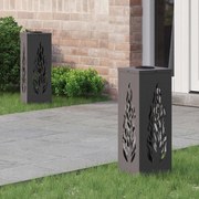 vidaXL Luz Solar LED de Caminho 2 pcs Preto Aço Laminado a Frio