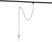 Candeeiro de suspensão com trilho dourado - Cavalux Moderno