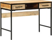 vidaXL Secretária de escrita com gaveta Castanho 100 x 50 x 75 cm