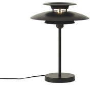 Candeeiro de mesa retro aço preto 45cm - Pauly