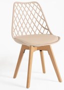 Pack 4 Cadeiras Mima - Tapioca Bege