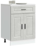 vidaXL Armário base cozinha Porto derivados madeira cinzento cimento