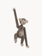Objeto decorativo de design em madeira de carvalho Monkey, Alt 19 cm