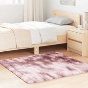 Tapete shaggy de pelo alto NAVARRA 120x120 cm rosa empoeirado