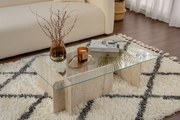 Mesa de Centro Flavio – Travertino – 105x30x65 cm
