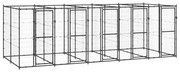 Canil de exterior 12,1 m² aço