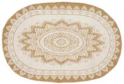 vidaXL Tapete de Juta Floral Natural 152 x 245 cm Juta