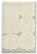 Tapete de banho jacquard 50x70 cm com - 800 gr/m2 - cor linho