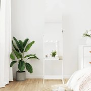 vidaXL Móvel para joias independente espelhado 42x38x152 cm branco