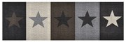 vidaXL Tapete de cozinha lavável com design estrelas 60x300 cm