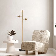 Candeeiro de Pé Atmaca – Dourado Brilhante – 57 x 22 cm