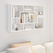 vidaXL Prateleira de parede 85x16x52,5 cm derivados de madeira branco