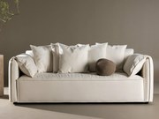 Sofá Dallas 4622, Creme, 202x100x73cm, 66 kg, Tecido, Pernas: Madeira, Madeira: Bétula, Pinheiro