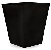 Vaso de flores colorido quadrado Polietileno CASA, JARDIM, RESTAURANTE, BAR  CALENDULA 50 RUSTIC (52x52x63 cm) - Preto