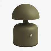 Lâmpada De Mesa Led Sem Fios Para Exterior Em Ferro Nantali Verde Azeitona Intenso - Sklum